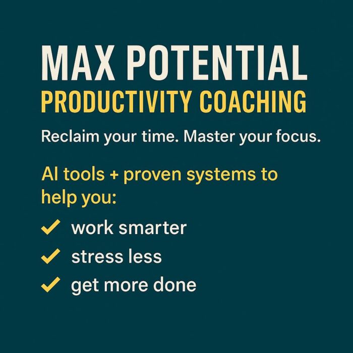 Max Potential Productivity Coaching